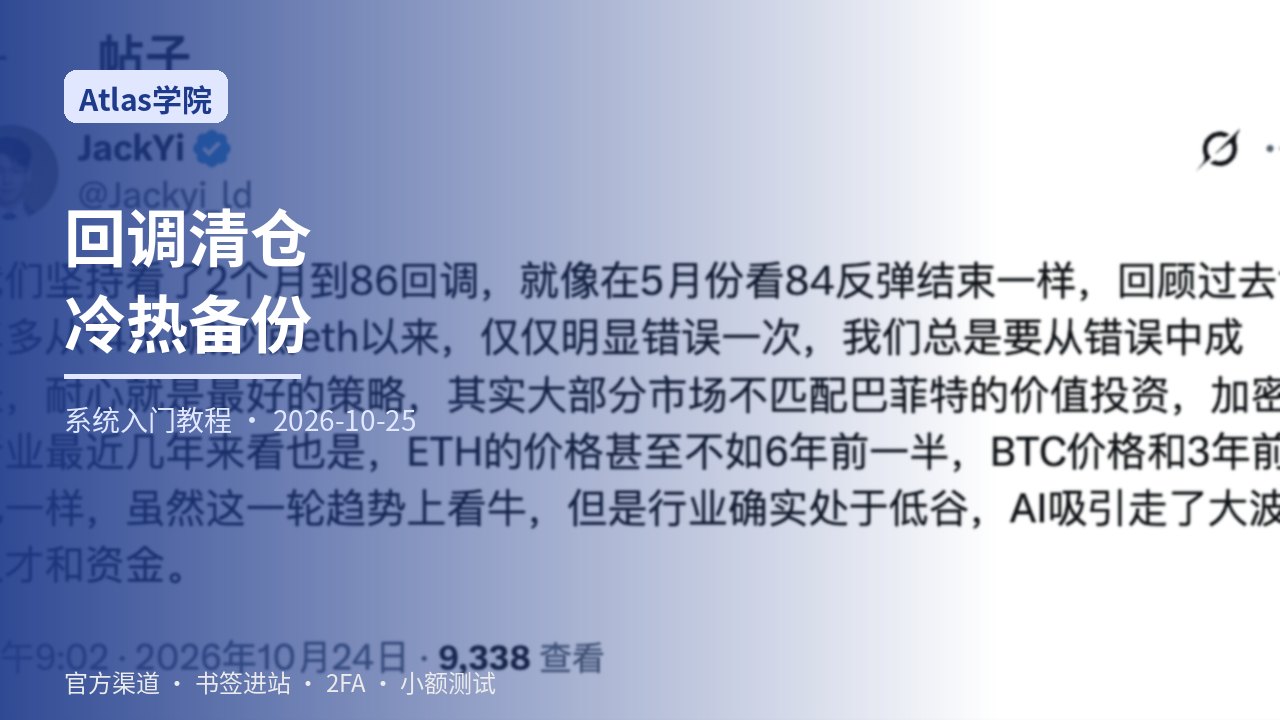 回调清仓语境冷热分层备份总览
